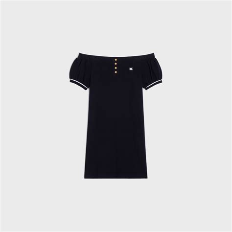 boxy celine dress|celine triomphe mini dress.